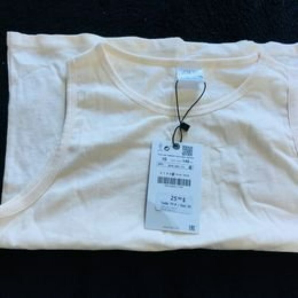 BNWT *** Zara sleeveless shirt camisole 100% cotton size XS - S